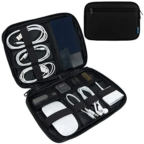 Electronic Organizer Travel Organizer Bag for Hard Drives, Cables,Charger, Phone