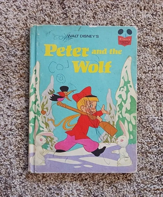 Vintage 'Peter And The Wolf' - Walt Disney's - 1974 - Book Club Edition