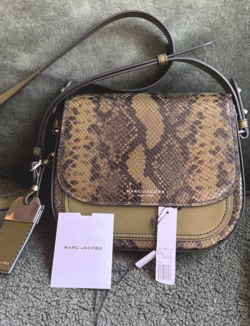 Marc Jacob’s Mini Rider Snake Embossed Leather Crossbody Bag