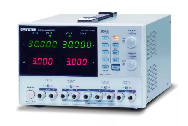 GW Instek GPD-4303S DC Power Supply Linear Programmable 4 Channel 195W