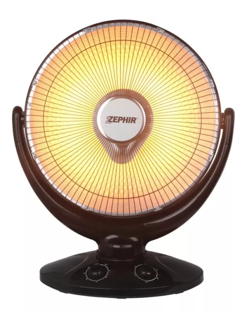 Zephir Stufa elettrica 900 Watt Oscillante Bianco ZCRB36