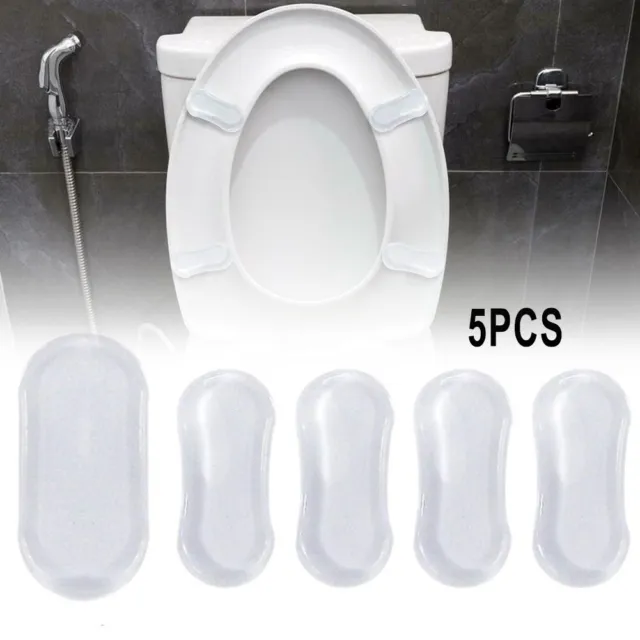 Set di 5 tamponi coperchio sedile WC facili da installare e stabilizzare il sedi
