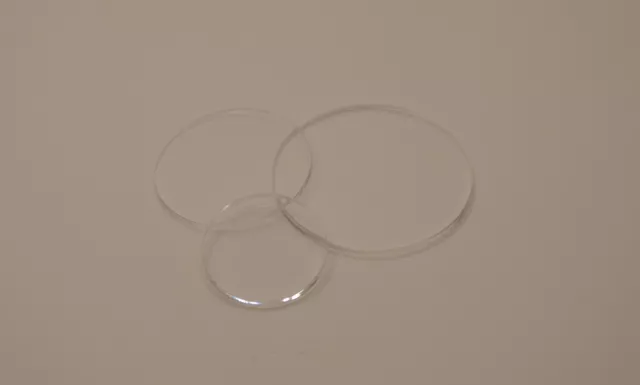 Laser Cut Plastic Circles Acrylic Discs Perspex 2mm 3mm 5mm Clear Transparent