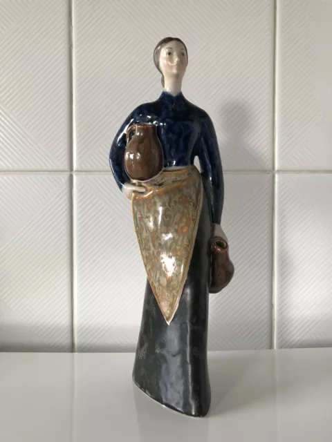 Santon ancienne statue statuette Figurine 25,5 Cm. Porcelaine Le Trèfle 🍀 ?