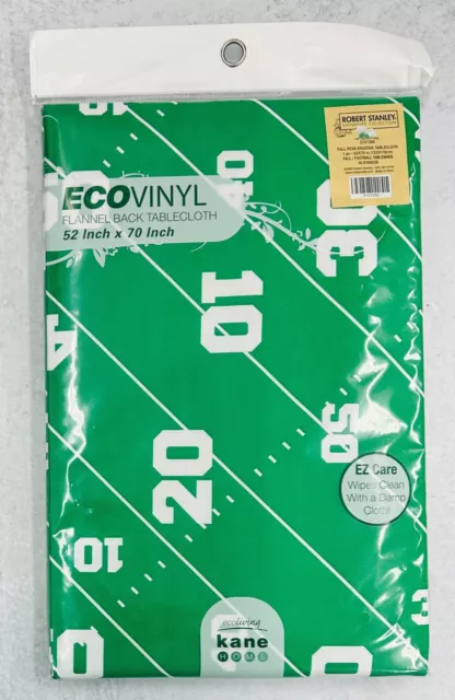 Football End Zone PEVA Vinyl reusable Table Cover tablecloth 52"x70" Party Decor