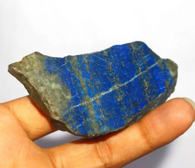 Lapis Lazuli Thérapeutique Certifié 477.15 CT Naturel 88x50mm Pierre Dalle