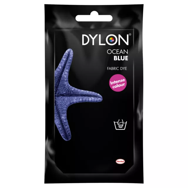 Dylon 50G Ocean Blue Handfarbstoff Sachet - Kostenloser P & P!