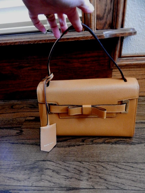 SAMANTHA THAVASA Brown Leather Handbag Purse!    Carried Once!