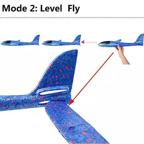 2 piezas Avión de espuma de poliestireno,juguete de avión para niños Planeador d 3