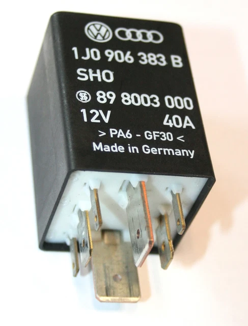 Genuine VW Audi Seat Skoda Fuel Pump Relay 191906383C – 4-Pin, 12V, No.167