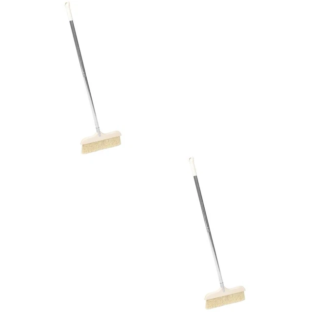 2x escoba de limpieza suave resistente escoba de barrido escoba de cocina