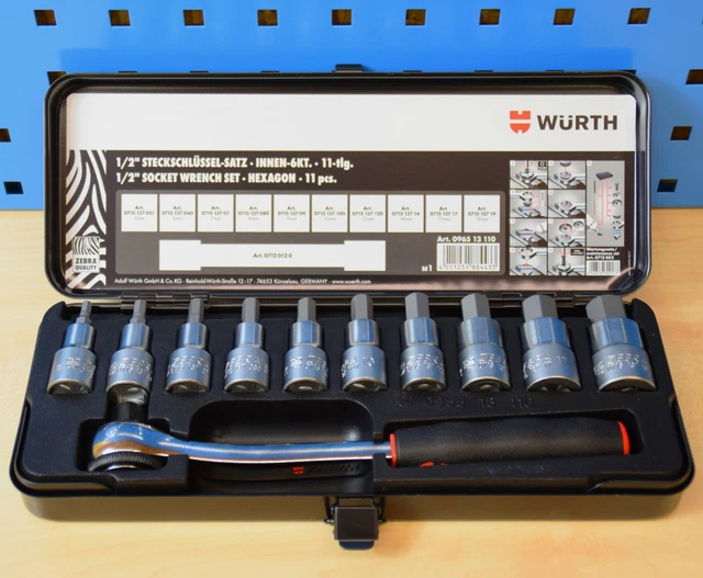 Coffret Tournevis Würth 37 Pièces – Ratchet à Cliquet Avec LED – Ensemble De Douilles Et Embouts
