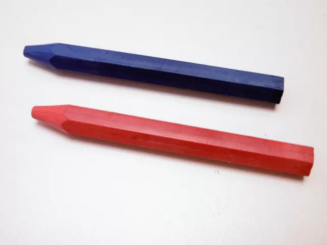 Craie crayon de marquage bleue ou rouge LYRA