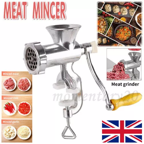 Manual Kitchen Meat Grinder Mincer Stuffer Table Hand  Sausage Filler Maker UK