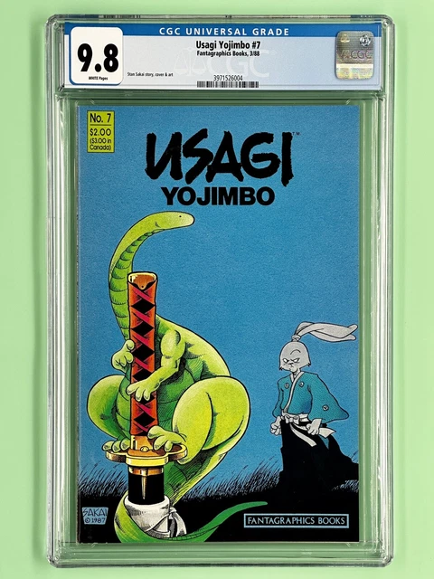 Usagi Yojimbo #7 (CGC 9.8) 1988, White Pages, Stan Sakai