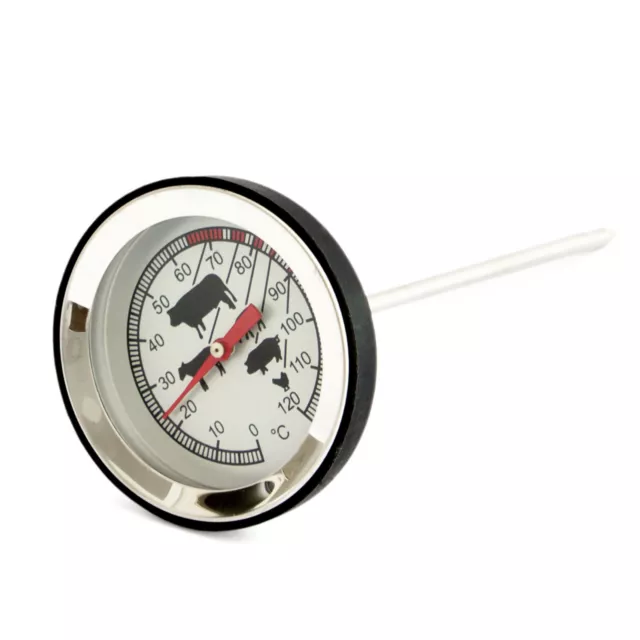 BRATENTHERMOMETER Edelstahl / Fleischthermometer, Backofen Thermometer, Grill