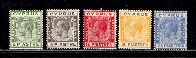 Cyprus stamps #91 - 99, MH OG, missing some, SCV $36.25