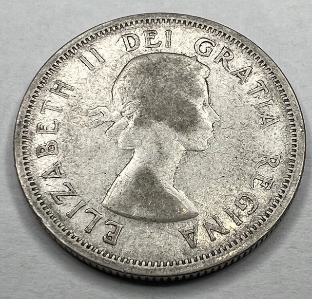 1954 - Canada-  25 Cents Silver Coin - Lot #6
