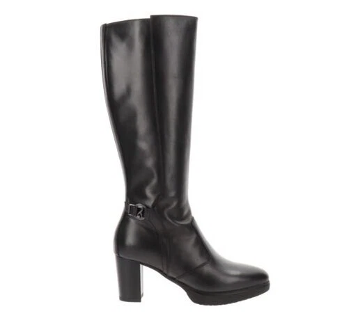 NeroGiardini Chaussures I308900D Bottes Femme en Cuir Fermeture à Glissière