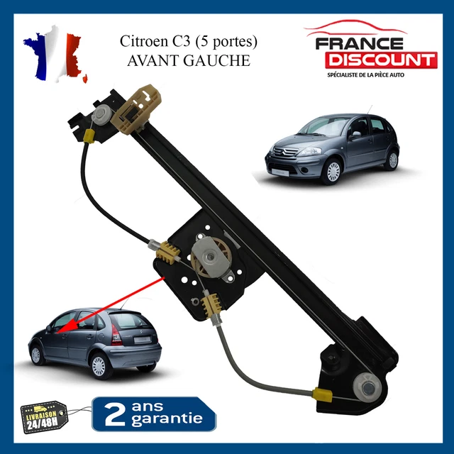 Lève-vitre Avant Gauche (sans Moteur) Pour Citroën C3 Picasso 2008-2020 - Référence 9221FZ - Neuf