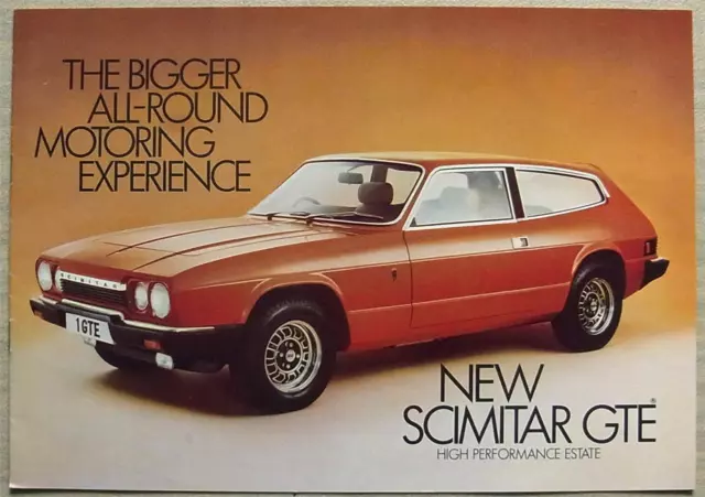 RELIANT SCIMITAR GTE Car Sales Brochure Sept 1976