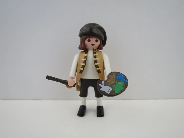  PLAYMOBIL MEDIEVAL ARTIST, painter, maler, peintre, pintor, artiste Illustration 