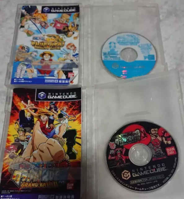 Game Cube GC Nintendo Gamecube　ONE PIECE GRAND BATTLE!3 & RUSH SET