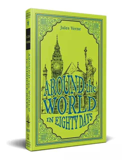 AROUND THE WORLD IN EIGHTY DAYS Jules Verne Faux Leather Flexi Bound NEW