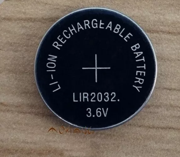 Batería Pila de Litio Recargable LIR2032 3.6V 40mAh Lithium Cell Button Battery