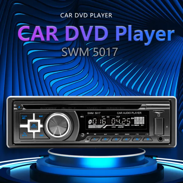 12V Car DVD Stero FM Radio MP3 Player Bluetooth Stereo BT USB AUX Video RCA Unit