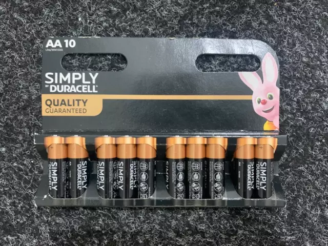 Duracell Simply AA AAA Batteries Alkaline Power LR03, LR6 Long Lasting Expiry 2