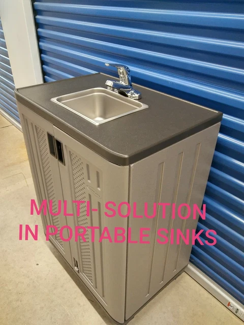 Portable sink mobile Handwash Self contained hot and cold  water 110V