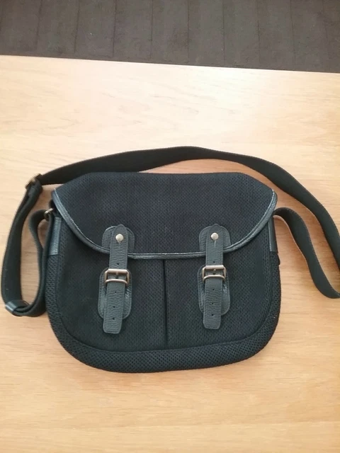 Sac Besace La Bagagerie En Cuir Noir Satiné - Modèle Petit - Neuf Avec étiquettes - Prix Magasin 160€