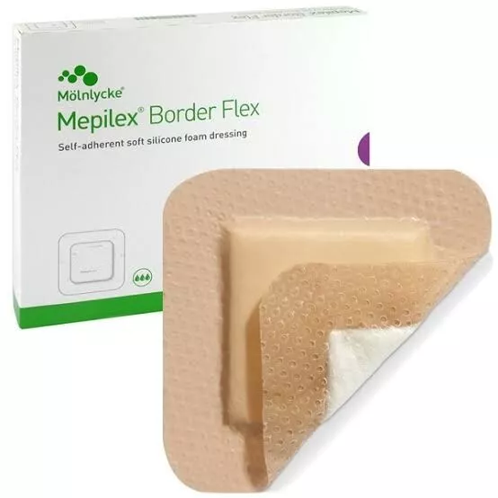 Mepilex Border Flex 10cm x 10cm Silicone Dressing Single Sterile