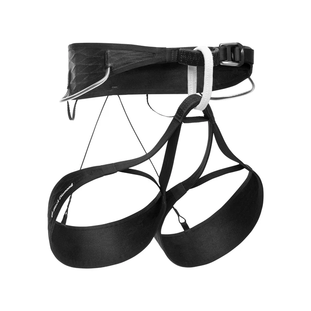 Black Diamond Mens airNET Rock Climbing Harness Black-white Medium