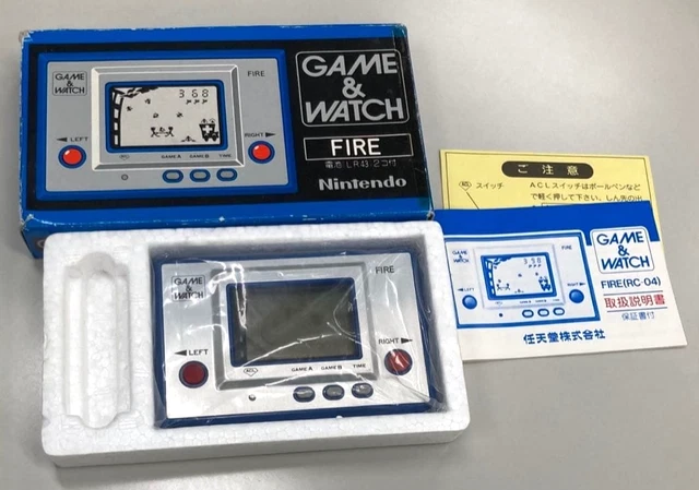 NINTENDO GAME & Watch Fire RC-04 1980 game watch EUR 105,00
