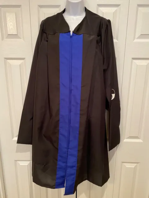 Georgia State University: Black/Blue Master's Degree Graduation Gown, Art Educ.