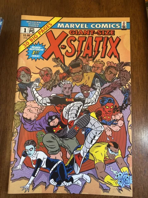 2002 Marvel Comic Giant-Size X-Statix #1 Iconic Giant Size X-Men 1 Homage Cover!