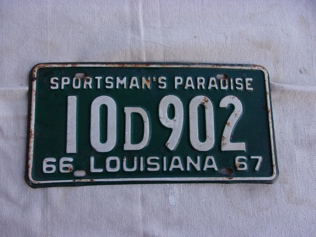 US Louisiana, License Plates, Automobilia, Transportation, Collectibles