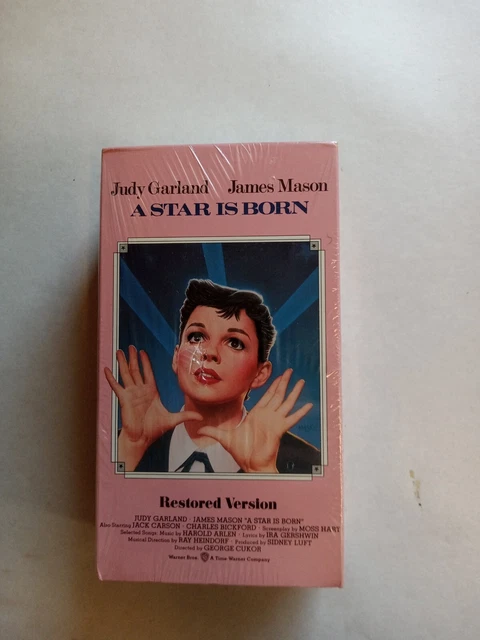 VHS JUDY GARLAND A STAR IS BORN New Sealed 2 Tapes Hi-Fi RESTORED