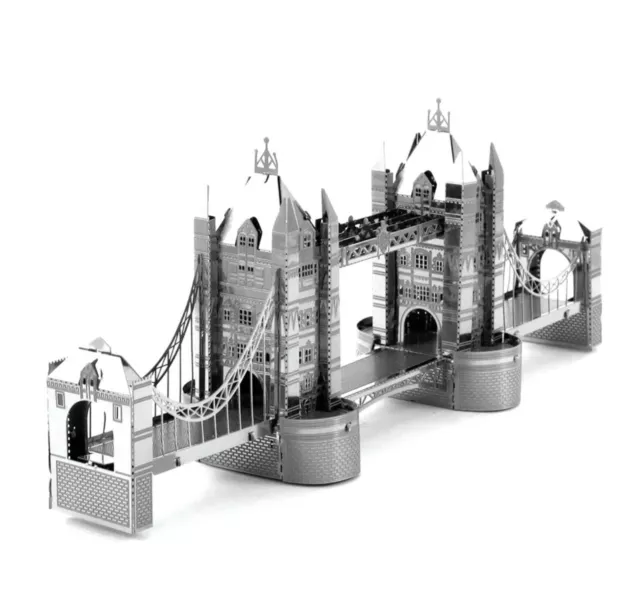 Fascinations Metal Earth London Tower Bridge 3D Laser Cut Steel Puzzle Model Kit