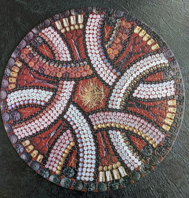 Springbok Treasures of the Steamboat Arabia Buttons 500pc Puzzle COMPLETE