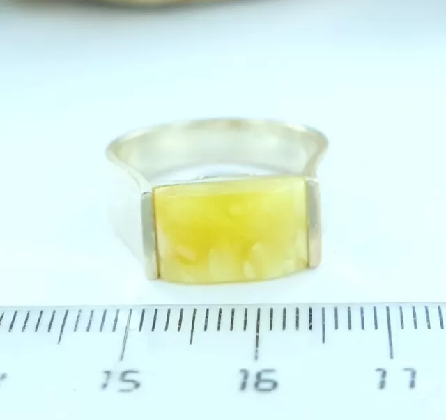 BERNSTEIN RING Bernsteinring Silber 925 Amber