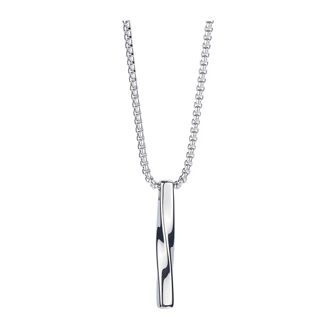 Una Collana Con Ciondolo A Catena Spessa In Acciaio Inox, Di Stile - Foto 6