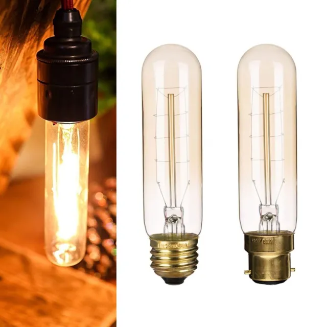 Vintage Edison Light Bulb Industrial Decorative Filament B22/E27 Dimmable Bulbs