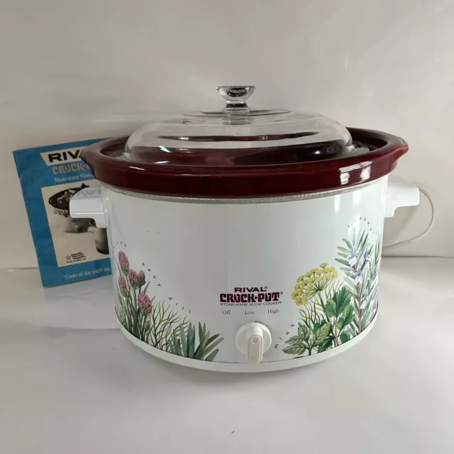 RIVAL 5 QT Crock Pot Stoneware Slow Cooker Model 3355