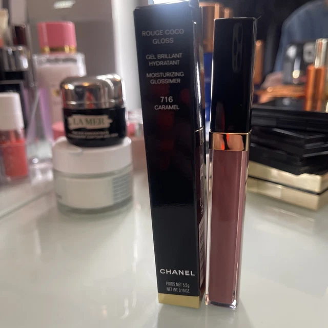 716 Caramel Chanel Rouge Coco Gloss Moisturising Glossimer Chanel
