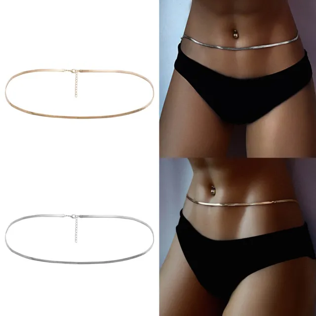 Women Sexy Low Rise G-String Hot Panties with Crystal Waist Chain