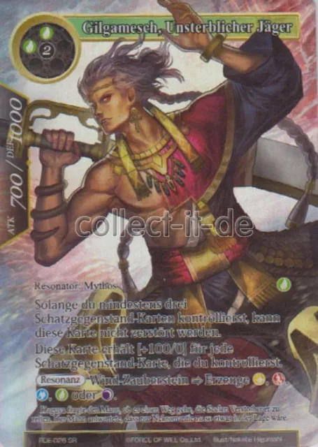 Force of Will - RDE-026 Gilgamesch, Unsterblicher Jäger - Holo Full Art