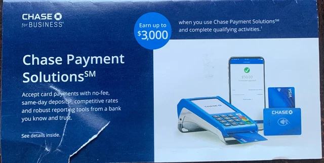 Chase Business Checking Payment Solutions $3000 Bonus Code Offer Promo Promotion